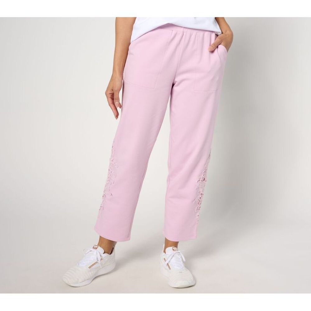 SUNNYLiFE Women's Plus Sz Pants 2X LOGO Life by Lori Goldstein Purple